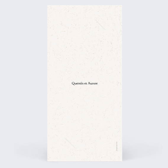 Carte remerciement mariage Bouquet Sauvage Verso