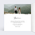 Carte remerciement mariage Effet Photo avec graines Intérieur Gauche