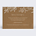 Remerciements mariage Dentelle Kraft