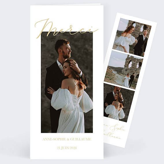Remerciements mariage Joli Merci Multi