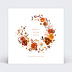 Carte remerciement mariage Bouquet Parfumé Simple