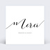 Carte remerciement mariage Stylo Plume