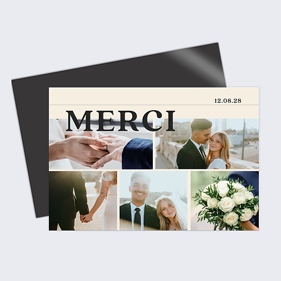 Remerciements mariage Amour et joie
