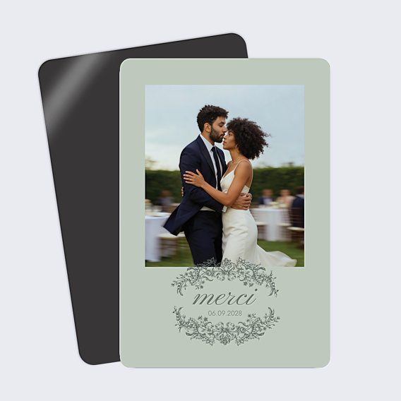 Remerciements mariage Médaillon