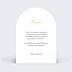 Remerciements mariage Portrait minimaliste ajusté