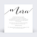 Carte remerciement mariage Stylo Plume Verso