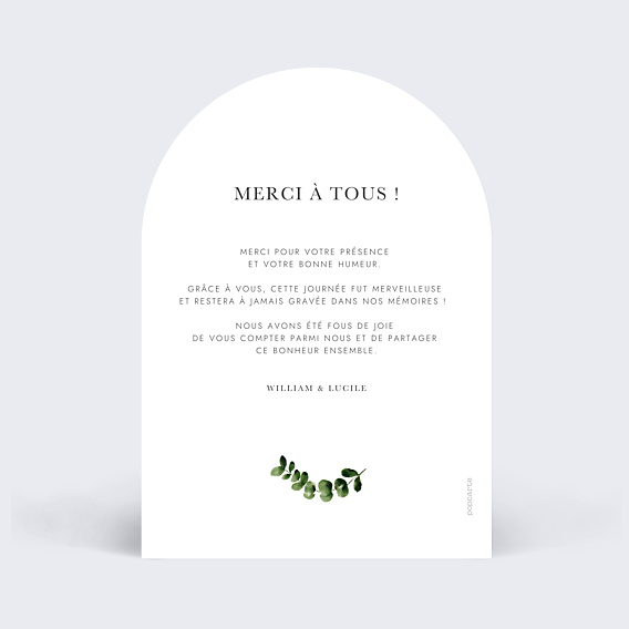 Remerciements mariage Tournesol