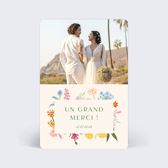 Remerciements mariage Jardin
