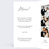 Remerciements mariage Ligne Blanche