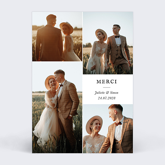 Remerciements mariage Rêve d'Amour