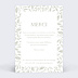 Carte remerciement mariage Jolis brins Verso
