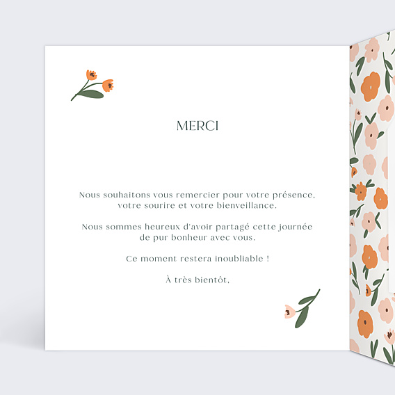 Remerciements mariage Graines à Planter