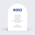 Remerciements mariage Portrait au trait simple