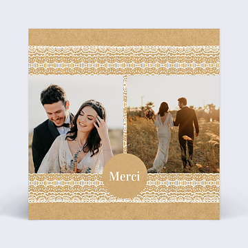 Remerciements Mariage Fleurs des Champs