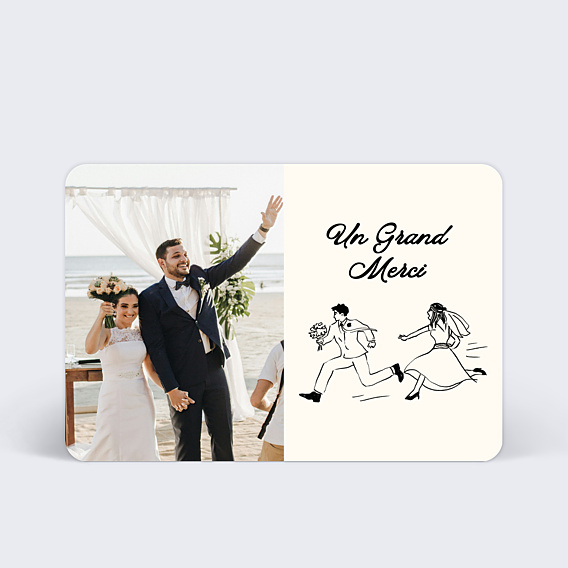 Remerciements mariage Sauve qui peut