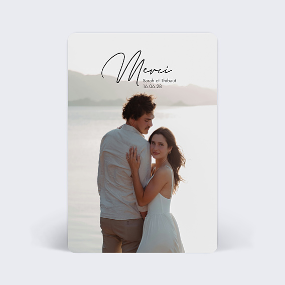 Remerciements mariage Pleine Page Editorial