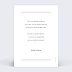 Carte remerciement mariage Lineal VI Verso