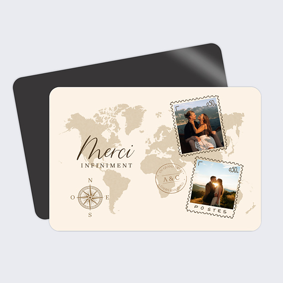 Remerciements mariage Voyage Mariage