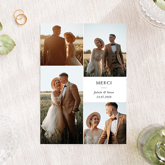 Remerciements mariage Rêve d'Amour