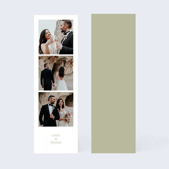 Remerciements mariage Etiquette Carré