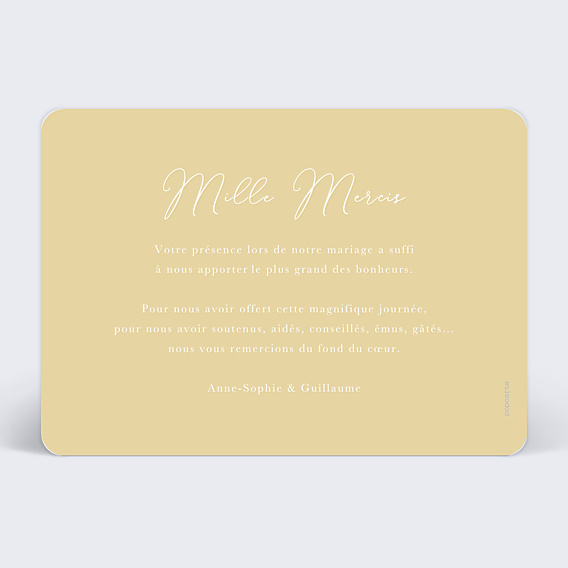 Remerciements mariage Joli Merci Multi