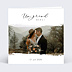 Carte remerciement mariage Effet Photo avec graines Recto