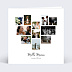 Carte remerciement mariage Pêle Mêle Coeur Graines à planter Recto