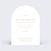 Remerciements mariage Ligne ocre Arche