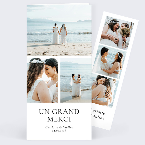 Remerciements mariage Multi Intemporel