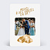 Carte remerciement mariage Invités en Or Illustré
