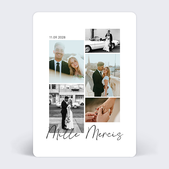 Remerciements mariage Fraîcheur