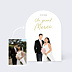 Remerciements mariage Portrait minimaliste ajusté