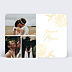 Remerciements mariage Gold Flower