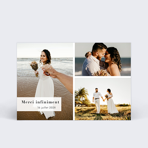 Remerciements mariage Bandeau Graphique