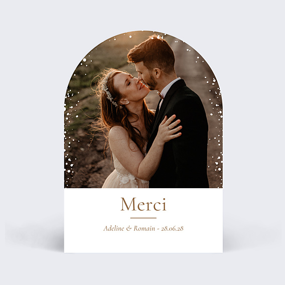 Remerciements mariage Couronne de Dentelle