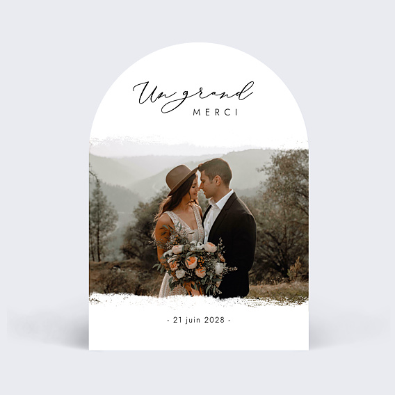 Remerciements mariage Effet Photo