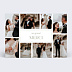 Remerciements mariage Étiquette rectangle