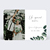 Carte remerciement mariage Branche d’Eucalyptus Recto