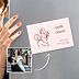 Remerciements mariage Portrait dessiné au trait