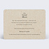 Carte remerciement mariage Champêtre Kraft Verso
