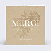 Carte remerciement mariage Merci fleuri avec graines Recto