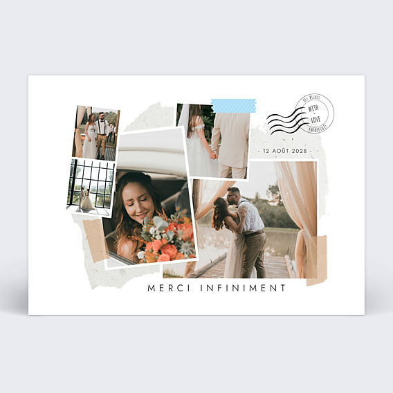 Remerciements mariage Scrapbooking