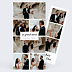 Carte remerciement mariage Multiphoto Etiquette Paysage