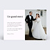 Remerciements mariage Portrait aligné minimaliste