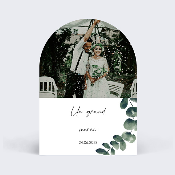 Remerciements mariage Branche d’Eucalyptus