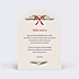 Remerciements mariage Arche guirlande