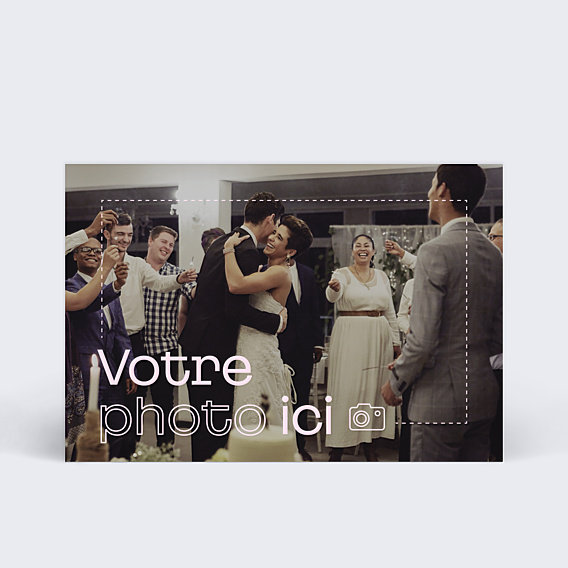 Remerciements mariage Votre Photo ici