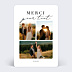 Remerciements mariage Grande Typo Merci