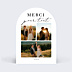 Remerciements mariage Grande Typo Merci