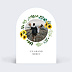 Carte remerciement mariage Tournesol
